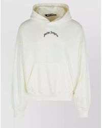 Palm Angels - Logo Print Cotton Hoodie - Lyst