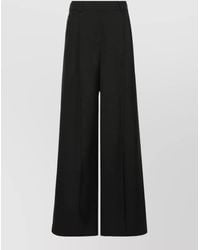 Weekend by Maxmara - Wide Leg Trousers Belt Loops Pockets - Lyst