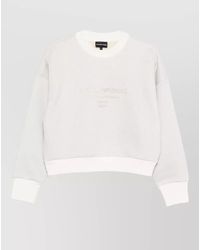 Emporio Armani - Logo-Print Crew-Neck Jumper - Lyst