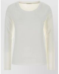 The Row - Kato Cotton Long Sleeve Round Neck T-Shirt - Lyst