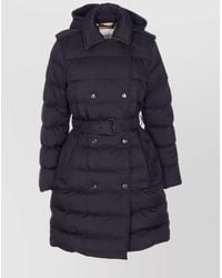 Burberry - Long Padded Quilted Jacket Belt - Lyst