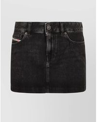 DIESEL - Skirts With Back Pockets And Belt Loops - Lyst