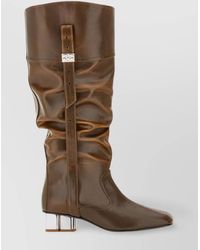 Ganni - Slouchy Butterfly Knee-High Boots - Lyst