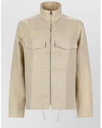 Paul Smith - Jacket High Collar Long Sleeves Flap Pockets - Lyst