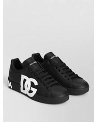 Dolce & Gabbana - Portofino Low Top Nappa Calfskin Sneakers - Lyst