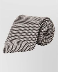 Tom Ford - Silk Tie Pointed Tip Houndstooth Micro Pattern - Lyst