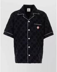 CASABLANCA - Cotton Blend Shirt Short Sleeves Piping - Lyst