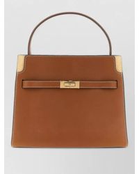 Tory Burch - Lee Radziwill Small Leather Clutch Bag - Lyst