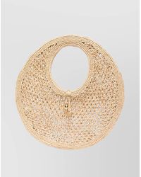 Jacquemus - The Round Woven Raffia Handbag - Lyst