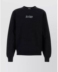 Burberry - Cotton Blend Logo Sweatshirt - Lyst