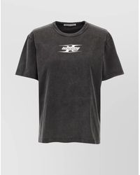 Alexander Wang - Cotton Logo-Print Short-Sleeve T-Shirt - Lyst