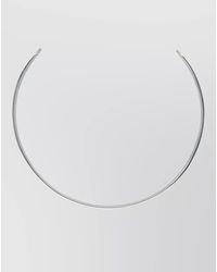MM6 by Maison Margiela - Minimal Sculptural Open Metal Collar Choker - Lyst