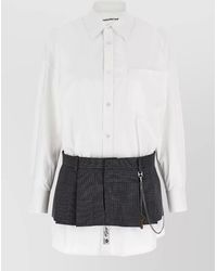 Alexander Wang - Cotton Oversized Long Sleeve Shirt Dress - Lyst