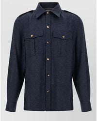 Brunello Cucinelli - Wool Shirt Jacket - Lyst