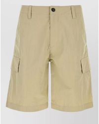 Burberry - Nylon Bermuda Shorts Belt Loops Zip Detail - Lyst