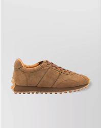 Tod's - Low Top Sneakers With Rubber Sole And Suede Finish - Lyst