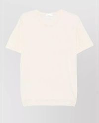 Roberto Collina - Silk Knit T Shirt Short Sleeves Crewneck - Lyst