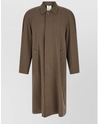 Magliano - Virgin Wool Herringbone Single Breasted Coat - Lyst