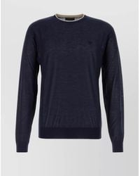 Prada - Long Sleeves Cashmere Blend Sweater - Lyst