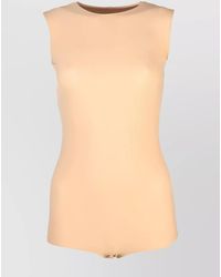 Maison Margiela - Stretch Jersey Long-Sleeve Bodysuit - Lyst