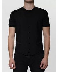 Dolce & Gabbana - Wool Formal Dress Waistcoat Vest - Lyst