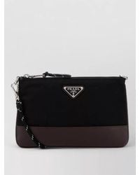 Prada - Fabric Crossbody Clutch Bag Detachable Strap - Lyst