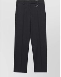 Prada - Tailored Pants Straight Leg Belt Loops - Lyst