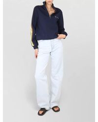 Tory Burch - Zip Jacket Front Opening Chest Pocket - Lyst