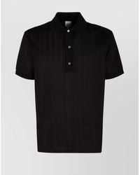 Paul Smith - Knitted Ribbed Cotton Polo Shirt - Lyst