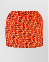 Gucci - Cotton Printed Mini Skirt - Lyst