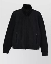 Giorgio Armani - Lamb Leather High-Neck Jacket - Lyst