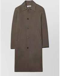 Jil Sander - Long Double Breasted Sport Coat - Lyst