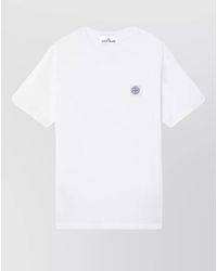 Stone Island - Cotton Regular-Fit Logo-Patch Short-Sleeve Crew-Neck T-Shirt - Lyst
