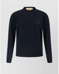 Valentino Garavani - Virgin Wool Logo Embroidered Jumper - Lyst