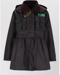 Barbour - Waxed Cotton Hooded Parka Jacket - Lyst
