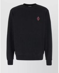 Marcelo Burlon - Ribbed Cotton Sweatshirt - Lyst