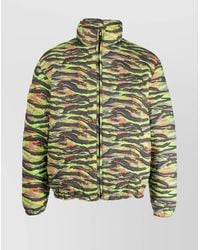ERL - Cotton Camouflage-Print Quilted Down Jacket - Lyst