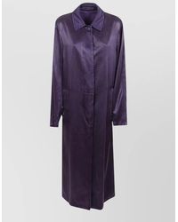 Dries Van Noten - Raltonas Technical Satin Long Coat - Lyst