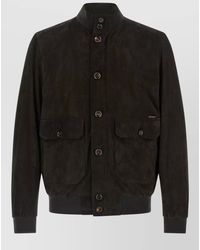 Moorer - Carlos Bomber Jacket Front Pockets Collar - Lyst