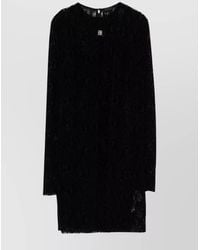 Givenchy - Long-Sleeve Crew-Neck Mini Dress - Lyst