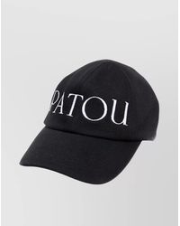 Patou - Cotton Cap With Embroidery And Curved Brim - Lyst
