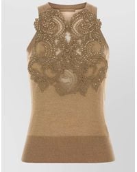 Ermanno Scervino - Wool Sleeveless Vest - Lyst