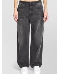 Dolce & Gabbana - Denim Faded Mid-Rise Wide-Leg Jeans - Lyst