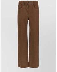 Brunello Cucinelli - High-Rise Wide-Leg Denim Jeans - Lyst