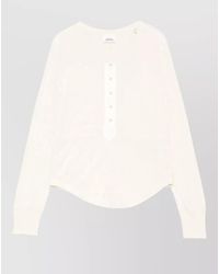 Isabel Marant - Talicia Silk Sweater Crew Neck Ribbed Hem - Lyst