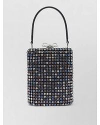 Self-Portrait - The Bow Mini Crystal Mini Bag - Lyst