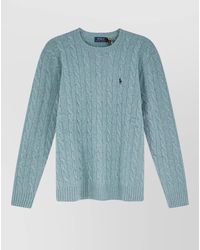 Polo Ralph Lauren - Cashmere Wool Cable-Knit Crew-Neck Sweater - Lyst