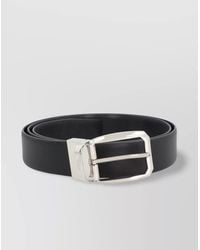 ZEGNA - Adjustable Reversible Leather Belt With Buckle - Lyst