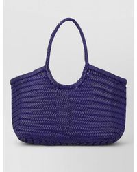 Dragon Diffusion Rectangular Woven Tote Bag Dual Handles in Red | Lyst UK