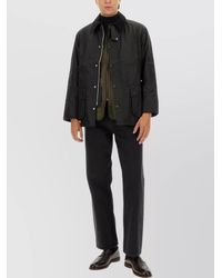 Barbour - Stylish Jacket With Collar And Pockets - Lyst